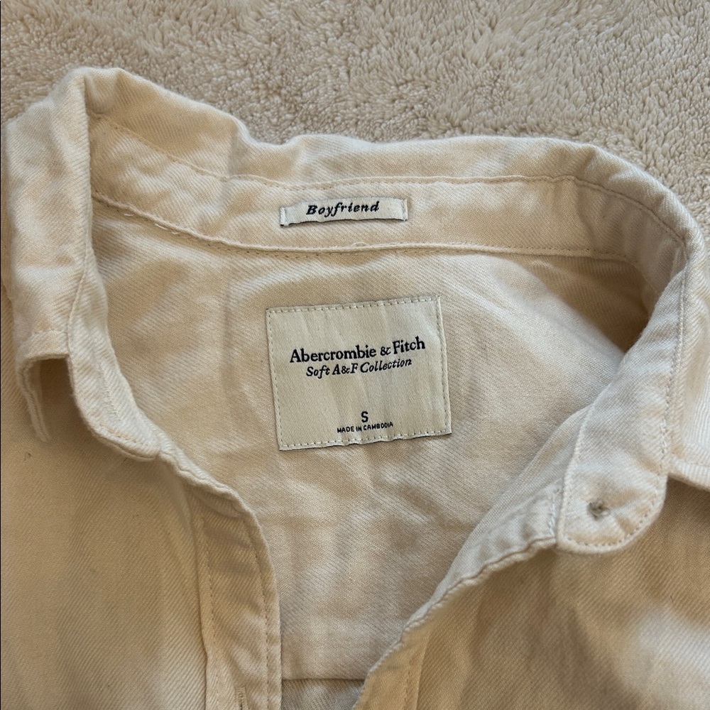 Abercrombie & Fitch Cream Shirt - Picture 2 of 5